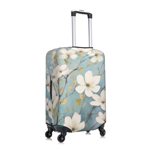 Spring Flower Blossoms Print Luggage Suitcase Covers Elastic Washable Luggage Protector Luggage Covers For Suitcase3