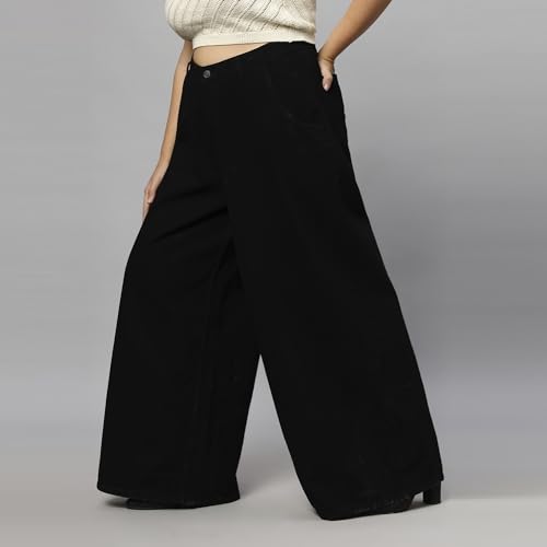 Image of TURNING BLUE Extra Wide High Rise Stretchable Plus Size Jeans for Women