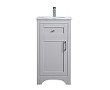 Elegant Decor 18 inch Single Bathroom Vanity in Grey