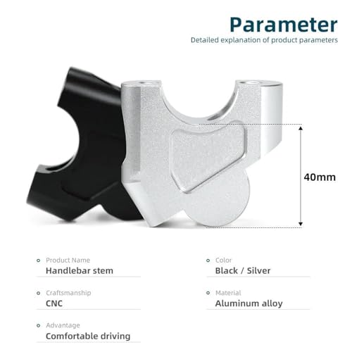 Abrazadera elevación manillar aluminio NX500 NX400 de alta gama 4