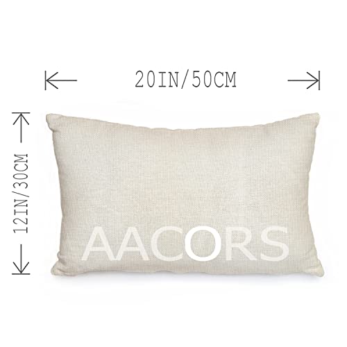 Aacors Fall Lumbar Pillow Cover 12X20 Inch Golden Dog Maple Leaves Decorations Thanksgiving Autumn Farmhouse Seasonal Decor Cushion Case For Sofa Couch #TOP6