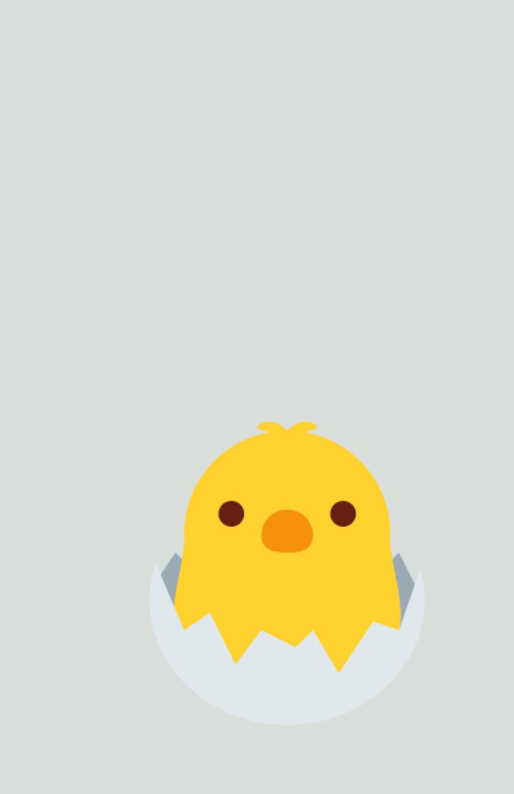 Chick Notebook - Animal Series: 120 Pages 5.5" - 8.5" Blank Notebook, White Pages.