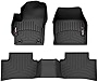 WeatherTech FloorLiner Custom Fit Floor Mats for Toyota Corolla Cross AWD - 1st & 2nd Row, Black (441707-1-2)