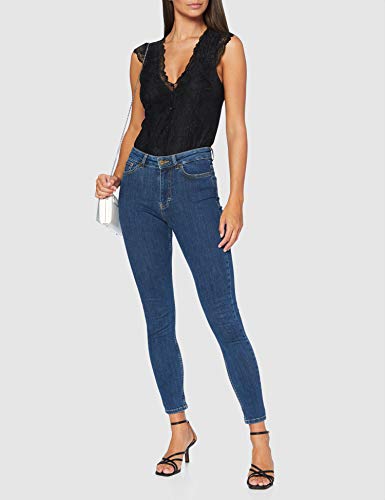 PIECES Pcsofia Cap Sleeve Lace Bodystocking dames body - Afbeelding 3