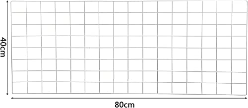 WUZILIN wandgitter Weiß 2er Set,Multifunktionale Gitterwand Wandgitter, Fotowand, DIY Dekoration, Bilderregal, Memotafel, Metall, (40 * 80cm)