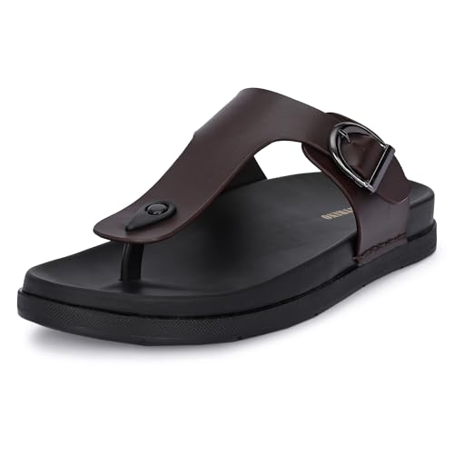 Image of Centrino Men's Cushion Sliders /Slippers | PU Padding on The Footbed | Bounce Back Technology | Comfortable & Lightweight | Waterproof & Everyday Flip Flops for Gents (7328)