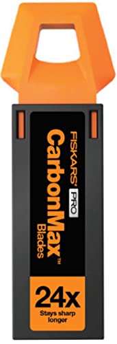 Fiskars Cuchillas Universales de Repuesto, Para los Cúter Universales de Fiskars, Hojas de Acero Inoxidable, Paquete de 20 Unidades, CarbonMax, 1062940