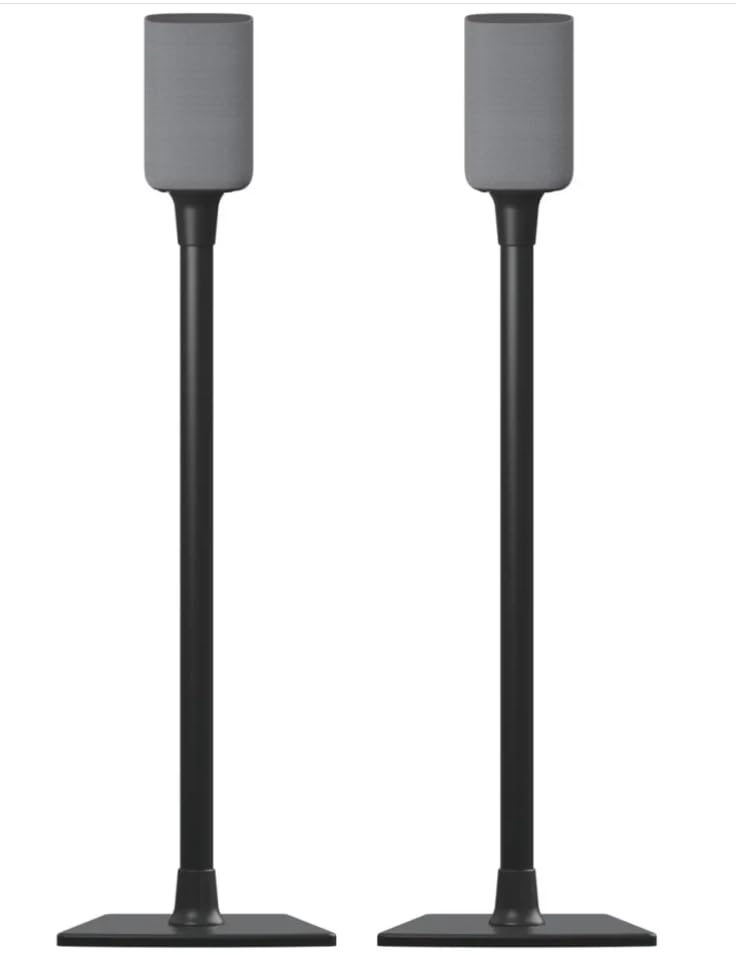 Sanus BSSU2-B1 Universal Lautsprecherständer für Lautsprecher bis 4,5 kg, Paar in schwarz