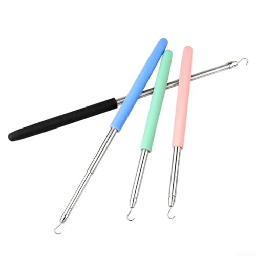 Cómodo mango de goma en el asistente de pulsera de acero inoxidable que garantiza un agarre seguro durante el uso (azul)