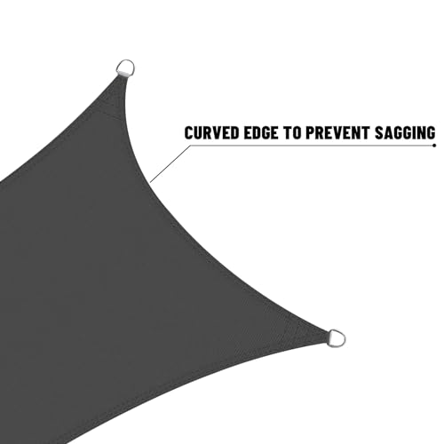 Voile d'ombrage imperméable 2,1 x 4 m pour protéger la terrasse de la pluie