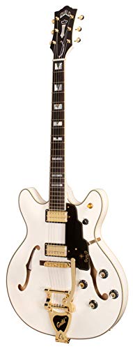 Guild Guitars Starfire Vi Semi-Hollow Body Electric Guitar, Snowcrest White, Double-Cut, Newark St. Collection #TOP20
