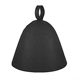 Sauna-Filzhut für Damen und Herren, Vaporarium-Kappe, um den Kopf kühl und bequem in der Sauna und für Badeumgebungen zu halten (schwarz)