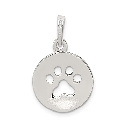 925 Sterling Silver Paw Print Pendant Charm Necklace Animal Dog Fine Jewelry For Women Gifts For Her #TOP3