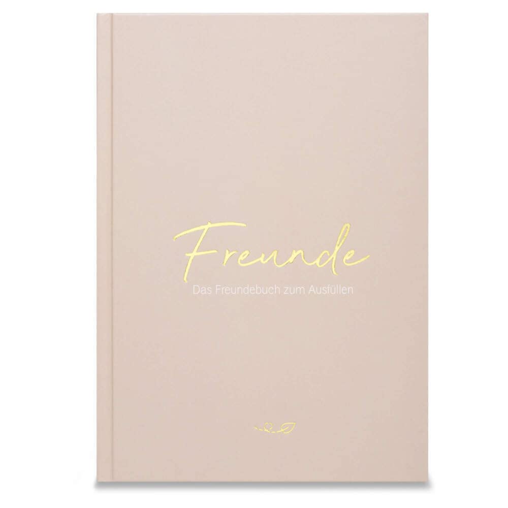 Freunde: Das Freundebuch zum Ausfüllen (warmgrau)