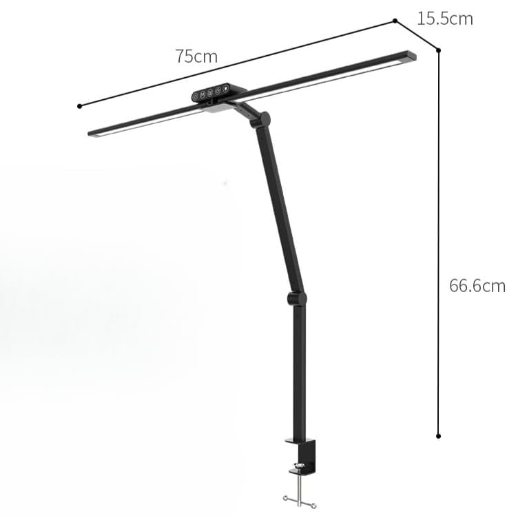 Amazon.co.jp: デスクライト LED クランプ式 24W 幅広 スタンド