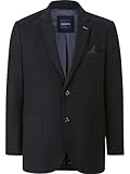 Zwei praktische Innentaschen und zwei aufgesetzte Taschen bieten genügend Platz für wichtige Utensilien, sodass das Sakko MEOSEZZI in Dunkelblau eine ideale Mischung aus Stil und Funktionalität für Herren darstellt