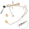 Adjustable Headset Microphone with Cardioid Pickup, Headworn Condenser Mic 3 5mm and XLR Connector for Wireless Vocal and Speech Applications (S(For Shure)) #4