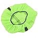Outdoor Backpack Rain Cover, Waterproof Foldable Rain Hood with Reflective Strip for Hiking and Travel, Fits 10-70L Backpacks, Lightweight and Portable (Color May Vary)(Yellow-Green)(L(45-55L))