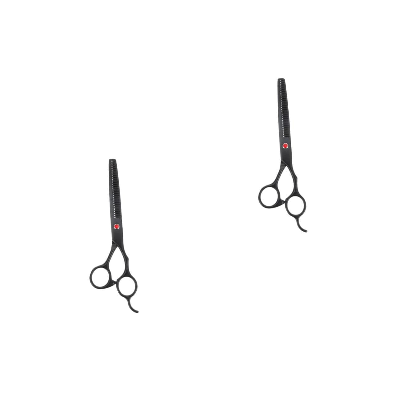 Ipetboom 2pezzi Forbice Per Sfoltire Professionale Acciaio Inossidabile Con Denti Strumento Da Parrucchiere Per Taglio e Texture Dei Per Barber e Saloni Di Bellezza
