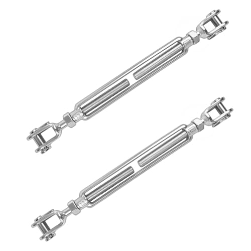 Tendeur M12 LEONTOOL en acier inoxydable à double mâchoire pour câble et clôture