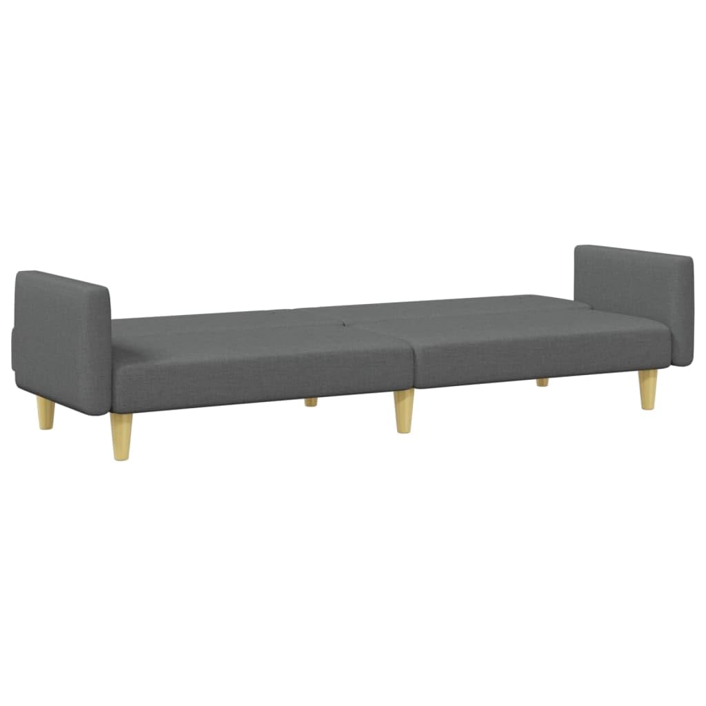 Homgoday Sofá Cama de 2 plazas con Taburete Tela Gris Oscuro, Sillones de Televisión, Sofás de Descanso Relax, Sofas De Salon, Hogar Sofa Muebles，Asientos Tapizados para Salón Tipo1