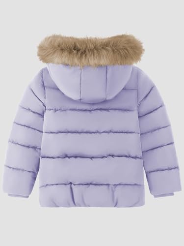 XMWEALTHY Kids Girls Boys Winter Coat with Removable Hood Toddler Warm Puffer Jacket2