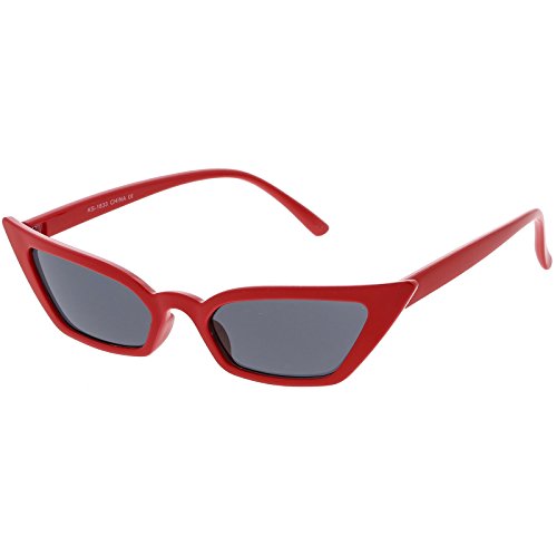 zeroUV Women's 90's Thin Retro Pointed Cat Eye Sunglasses2