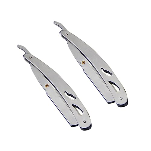 FOMIYES Professional Single Edge Razor Holder Stainless Steel Vintage Razor Holder