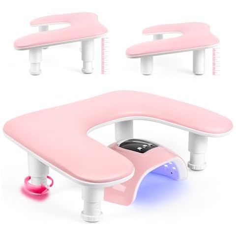 LIONVISON Adjustable U-shaped Manicure Arm Rest Cover