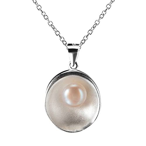Collier de perle de nacre géométrique aux finitions soignées et durables