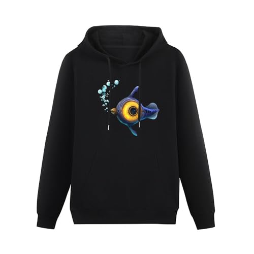BAHIMI Subnautica Peeper - Sudadera con capucha de algodón para hombre, cómoda, para el Día de la...