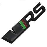 TOPOB Auto 3D Metall Kofferraum Grill Abzeichen Emblem Aufkleber Aufkleber für Skoda VRS Octavia 5 5e SUPERB Fabia 1 2 3 KAMIQ KAROQ KODIAQ Rapid Yeti, Aufkleber schwarz