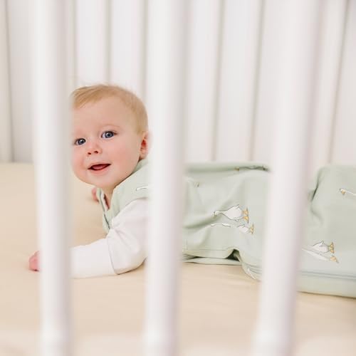 Image of Ecolino Organic Cotton Baby Sleep Sack - 2-Way Zipper Baby Wearable Blanket - Toddler Sleeping Bag Sack - 18-36 Months - Goose
