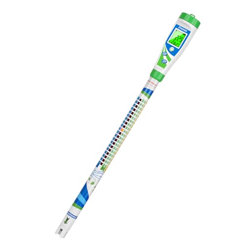 UIUZMAR Testeur de Conductivité Numérique (EC, ppm 500, ppm700, CF) PPM et EC Mètre Compteur Hydroponique avec Indicateur Lumineux pour Hydroponique, la Tente de Culture Hydroponique et le Réservoir