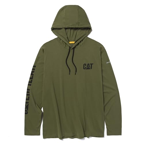 CAT Mens Long Sleeve Hooded Banner
