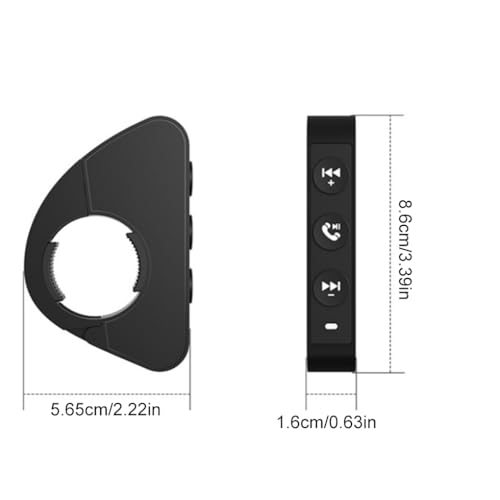 Télécommande moto Bluetooth guidon contrôle audio et appels kit communication mains libres