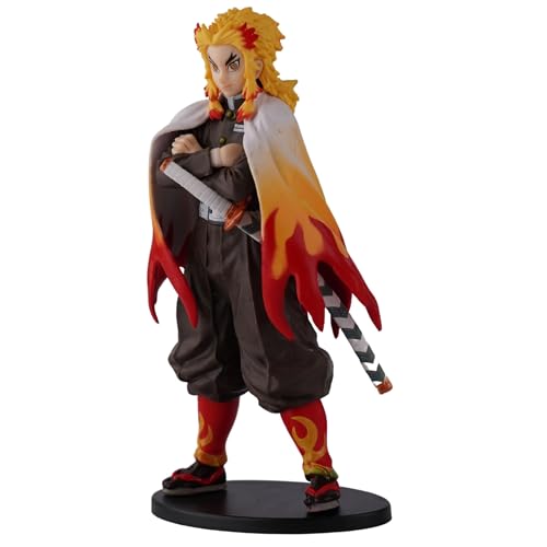 Image of Kyojuro Rengoku Action Figure 16 CM Demon Slayer Anime Collectibles | Anime Action Figure PVC Collectible for Fans & Adult - Kyojuro Rengoku - 16 CM