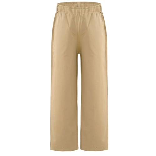 Kids Boys Wide Leg Baggy Pants Casual High Waistband Trousers for Hiking Jogging Running Dancing