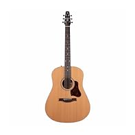 Solid Cedar Pressure Tested Top New Deep Dark Custom Stain on Wild Cherry Back and Sides Dreadnought Body Rosewood Fingerboard & Bridge New Custom Pick Guard