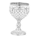 BIUDECO Mini Copa de Licor Retro de Aleación de Zinc Cáliz Europeo Vintage para Decoración y Reuniones Familiares