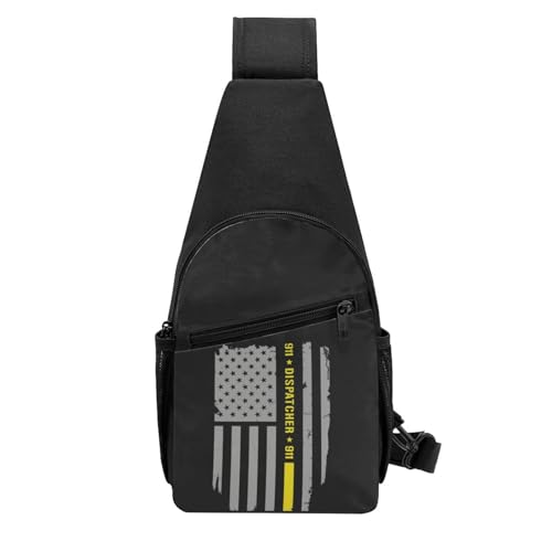 911 Dispatcher Thin Gold Line，Fashion One-Shoulder Bag，Anti-Theft Crossbody Shoulder Chest Bag3
