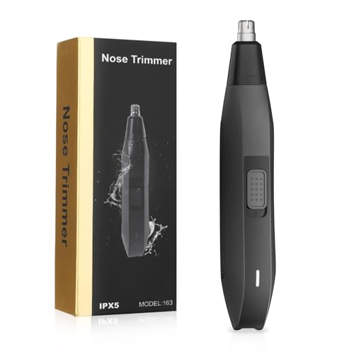 Soonsell Electric Nose Hair Trimmer for Men,Powerful 8000RPM Motor,Easy to Clean,Portable Design,Painless Nose Trimmer for Men,Wet/Dry Use