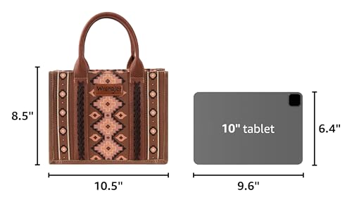 Image of Wrangler Purse Western Aztec Tote Bag Women Top Handle Handbags with Detachable Strap | Western
