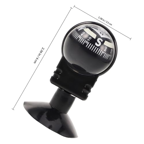 Brújula de bola plegable con ventosa para auto miniatura 2