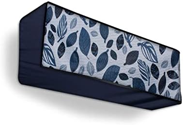 Da Anushi Split Ac Cover Indoor Unit For 2 Ton Capacity Ac, All Weather Polyester Cover / Attractive Digital Prints / Dustproof / Water Resistant Ac Cover (Pack Of 2, Leaf)