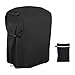 Funda para Barbacoa Impermeable (76x66x110cm), 420D Oxford Funda Barbacoa Exterior Impermeable, Anti-Viento/UV/Impermeable, Resistente al Desgarro, con Cuerda de Bloqueo y Bolsa de Almacenamiento