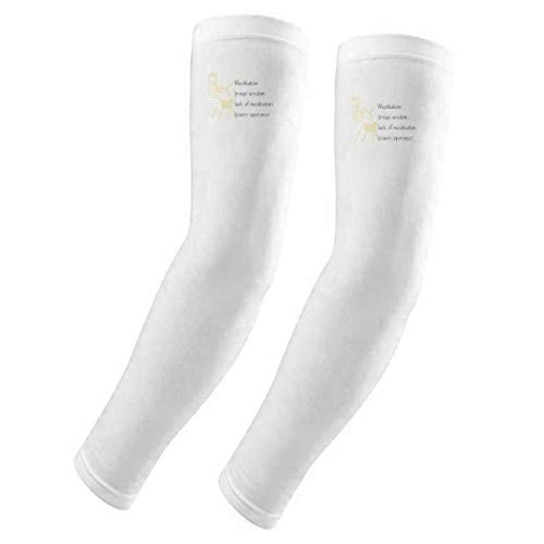 Manchons de méditation protection solaire bras et citation bénédiction