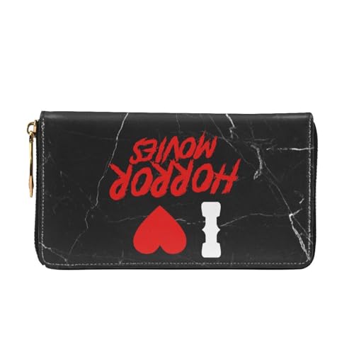 I Love Horror Movies Wallet Card Bag, Black3