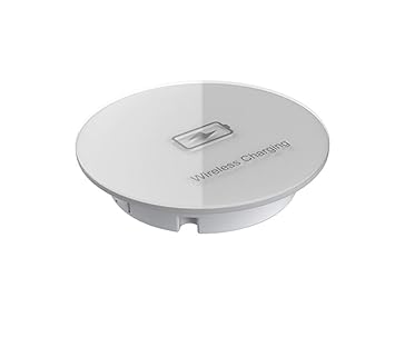 Audiovan Desktop Wireless Charger, 15W Fast Wireless Charging Station Pad Compatible with iPhones and Android Phones (White)