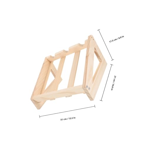Soporte de madera para botellas de vino miniatura 2
